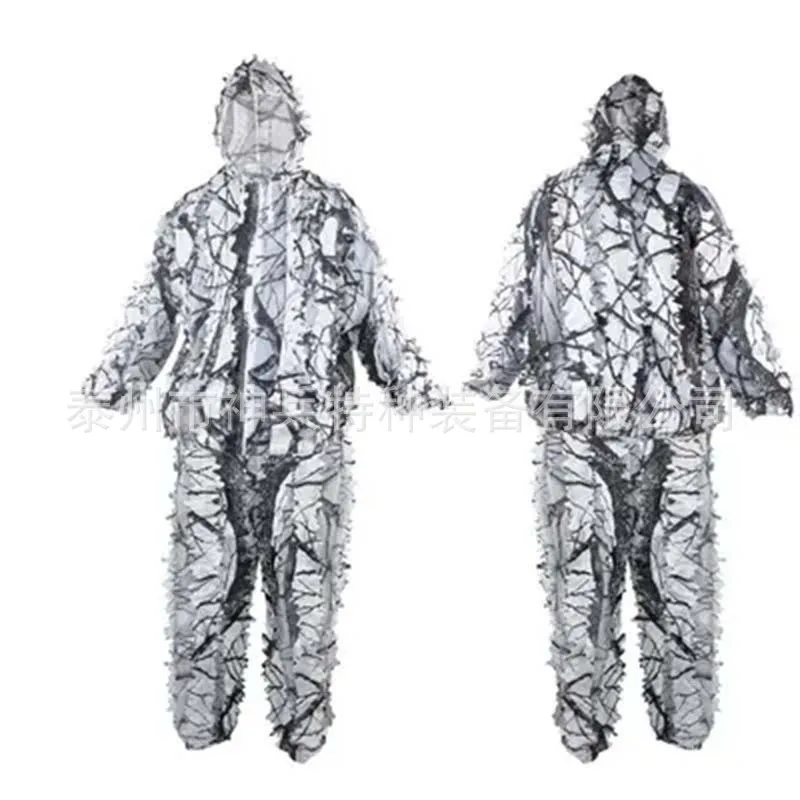 Flyfit Camo Hunting Suit Camouflage Snowfield Winter White Snow Hunting Ghillie Suit