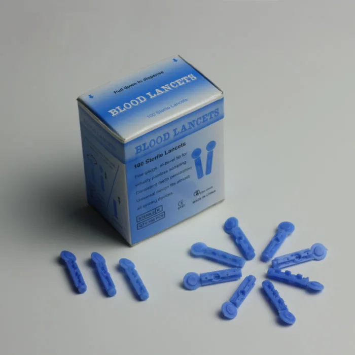 Disposable safety twist plastic stainless steel 28G 30G sterilance blood lancet