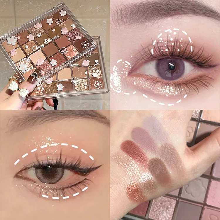 Chinese Wholesale Private Label Vegan Makeup Eyeshadow DIY Free Combination Colors Cosmetics Eye Shadow Palette