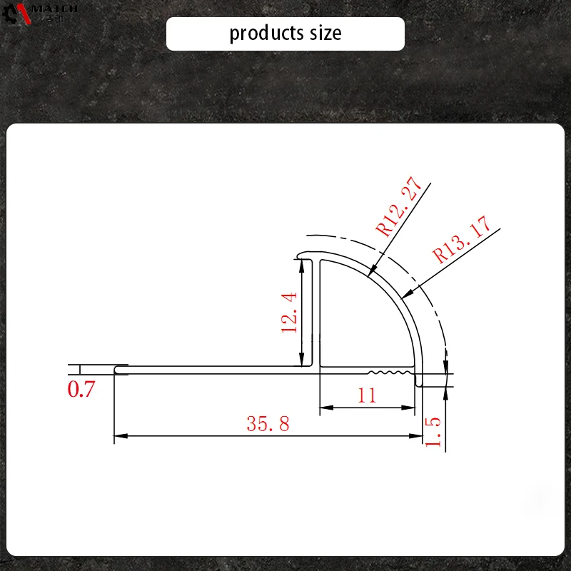 wholesale high quality flooring accessories aluminium alloy u shaped tile edge trim low price