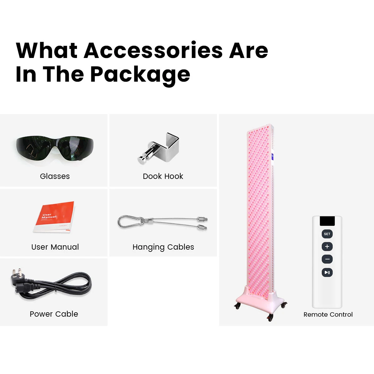 red light therapy panel RL600MAX red light therapy full body multi-spectral red infrared light therapy with touch screen