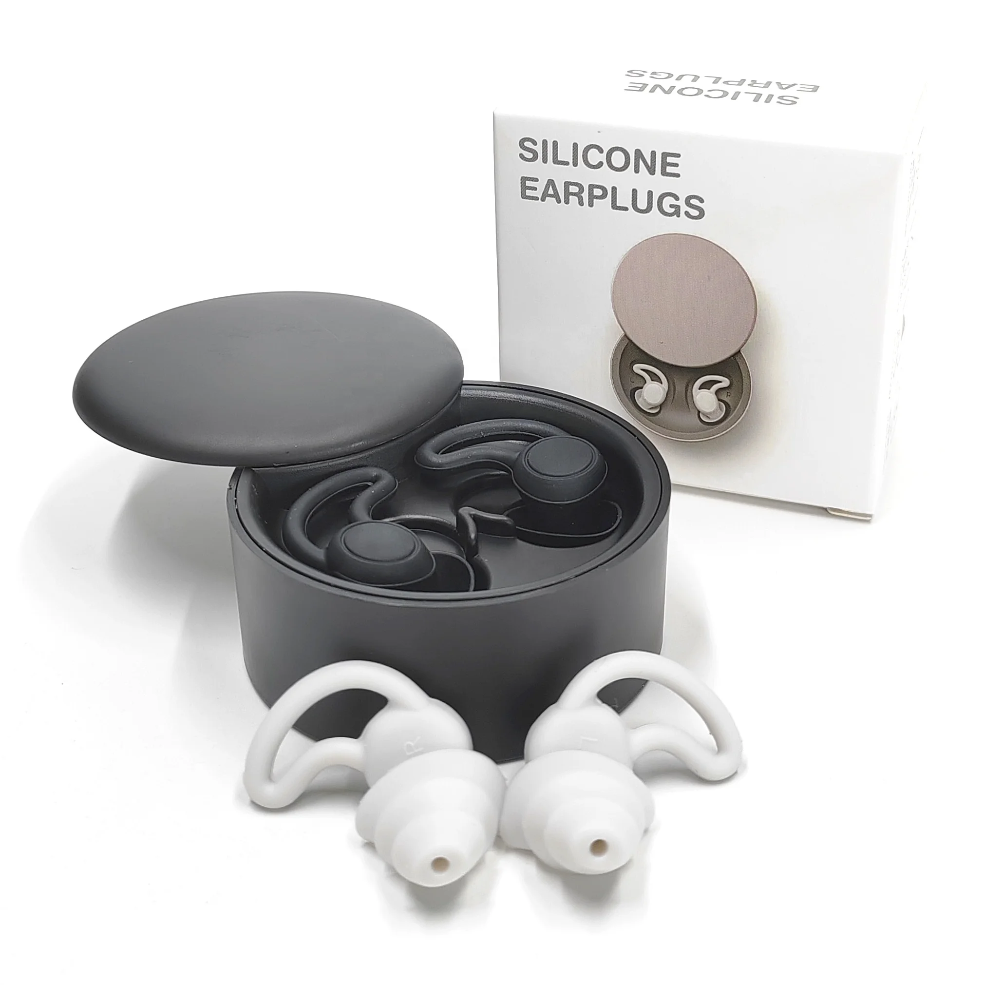 Earplugs Reusable Noise Cancelling Hearing Protection Noise Reduction Sleeping Airplane Travelling Ear Plugs