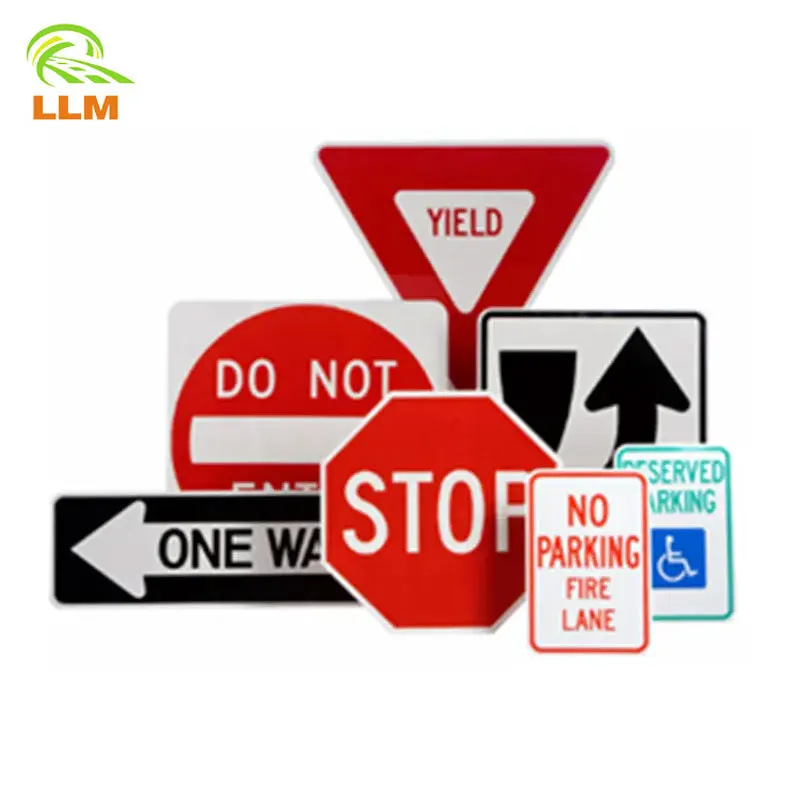 Custom Traffic Sign Reflective Caution Warning Traffic Aluminum Road Safety Stop Street Signs Boards Manufacturing