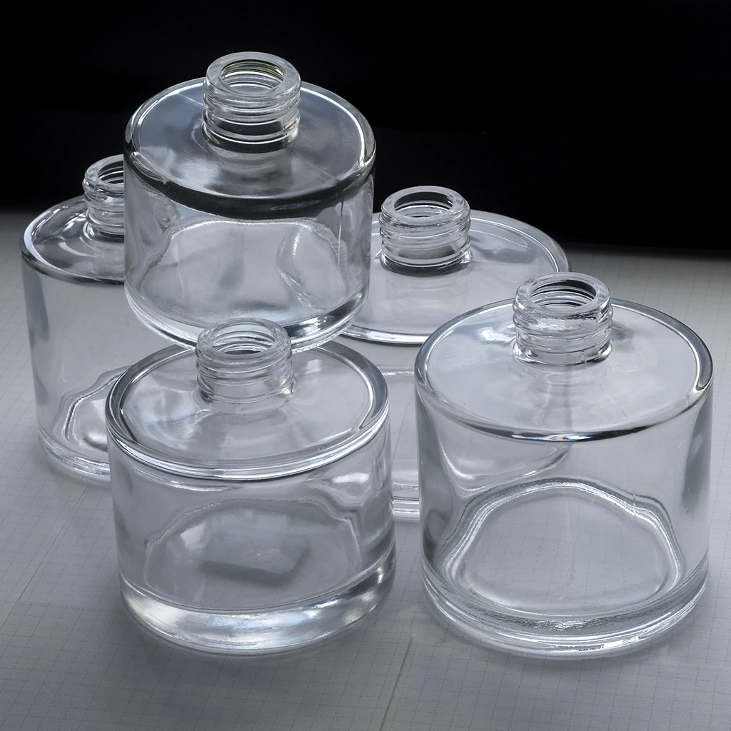 50ml 100ml 150ml transparent cylindrical aromatherapy glass bottle
