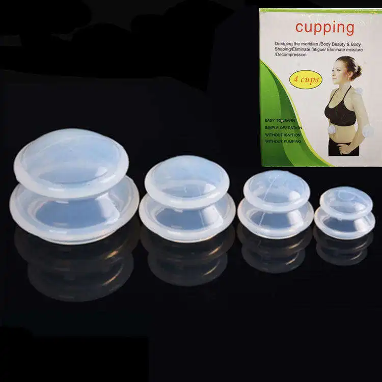 PZ Massage Vacuum Suction Dual Layer Silicone Body Therapy Device Traditional Facial Cupping Set