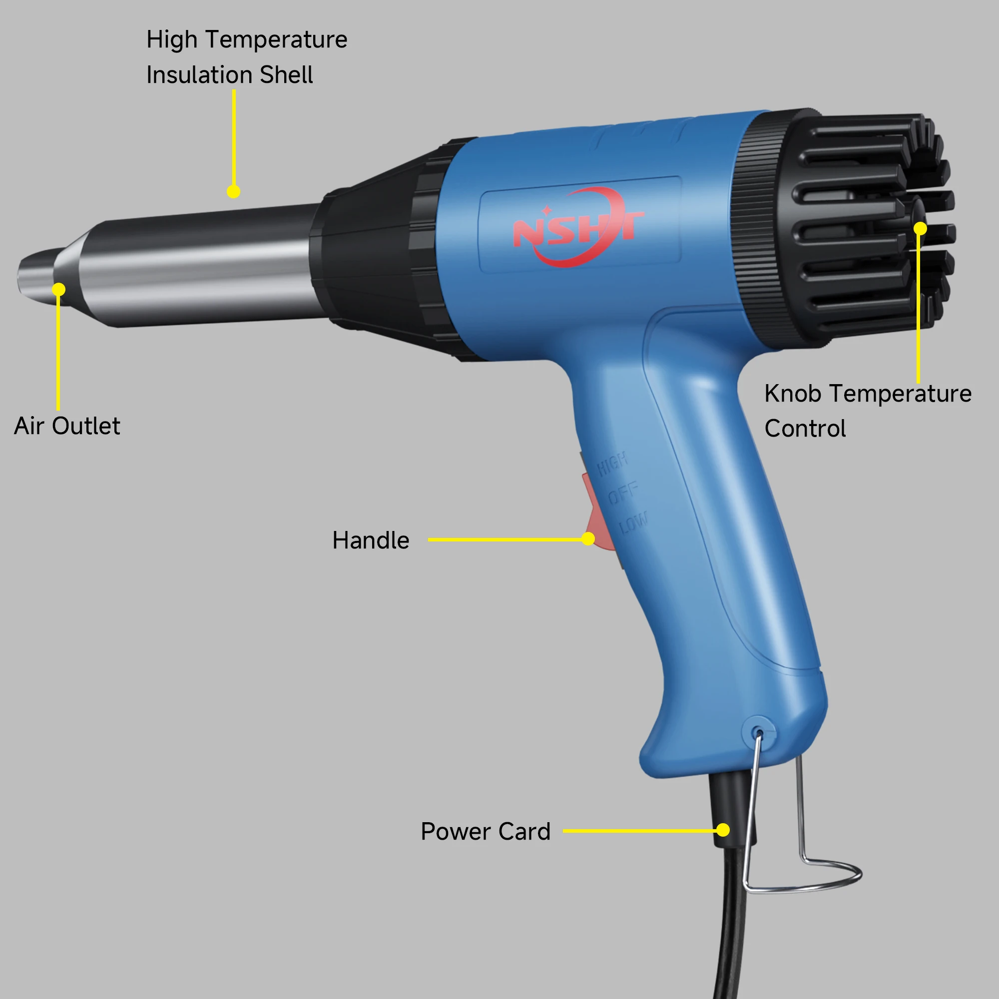 SG-701A 500W Hot Air Plastic Welding Gun 750 Degrees Centigrade Quality Heating Plastic Welders Handled Home Repair Tool