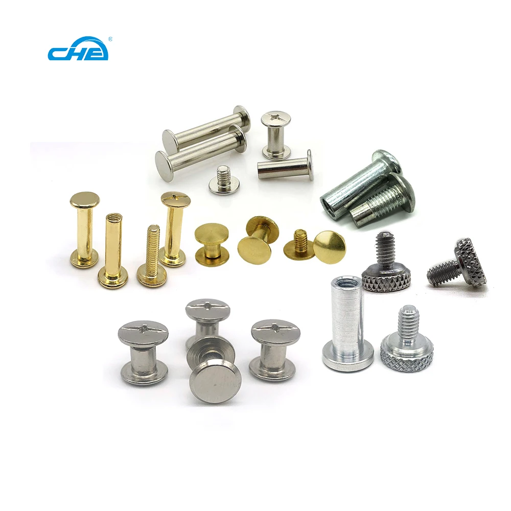 Brass Binder Screws Oem 304/316 M3 Stainless Steel Chicago Screw Rivets Decorative Sex Bolts