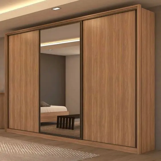 Luxury home wooden closet simple wardrobe bedroom storage grey 4 6 8 doors closet bedroom wardrobe furniture