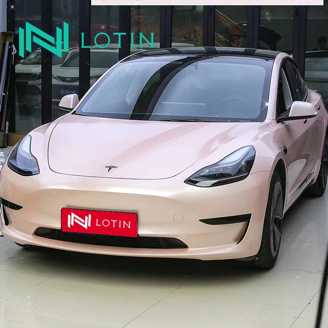 Car Body Sticker Vinyl Car Wrap Macaron Cherry Pink Color Change PVC Film