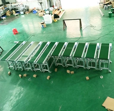 China factory aluminum profile lifting conveyor small conveyor belt system portable conveyor belt