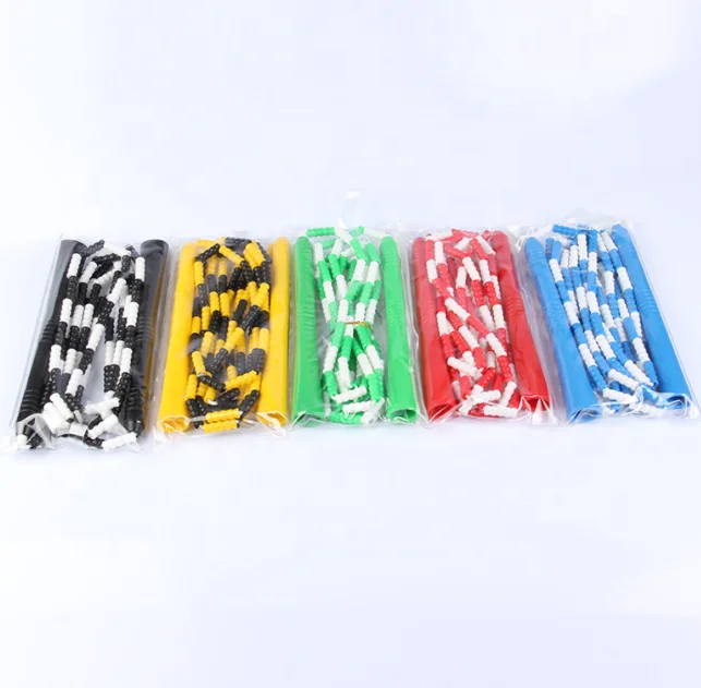 Lightweight and Beaded  rainbow color Exercise Jump Rope soft beaded skipping Rope for Kids
