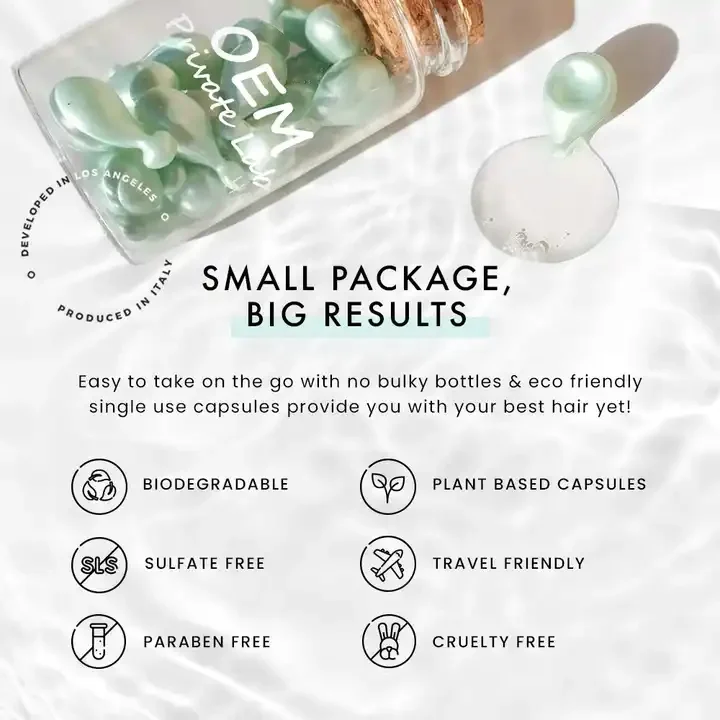 New Arrives Hair Care Oil Hair Vitamins E Capsule Private Label Hair Growth Capsule