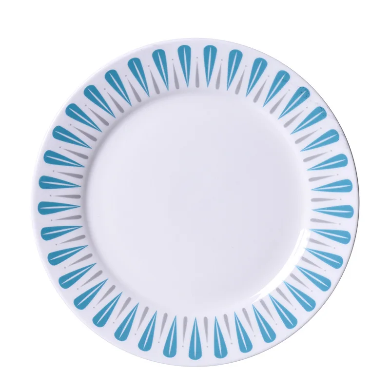 8inch decal printing dinner ceramic plates custom brand dinnerware severing wedding restaurant ceramic dishes plate