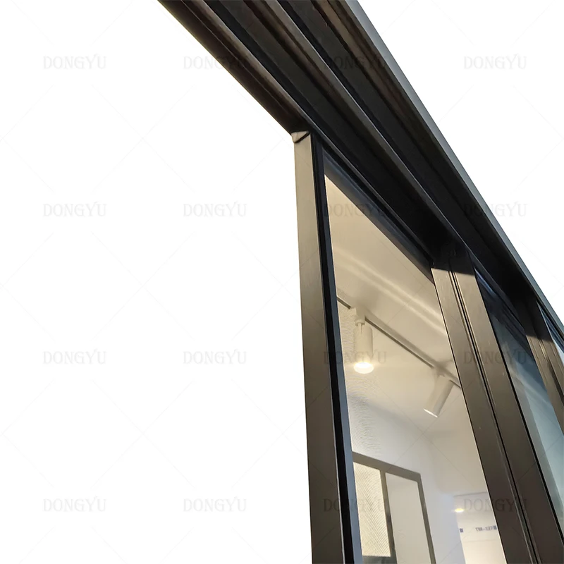 Florida hurricane-resistant impact glass full view whole scene  slim frame aluminum glass sliding windows for house School