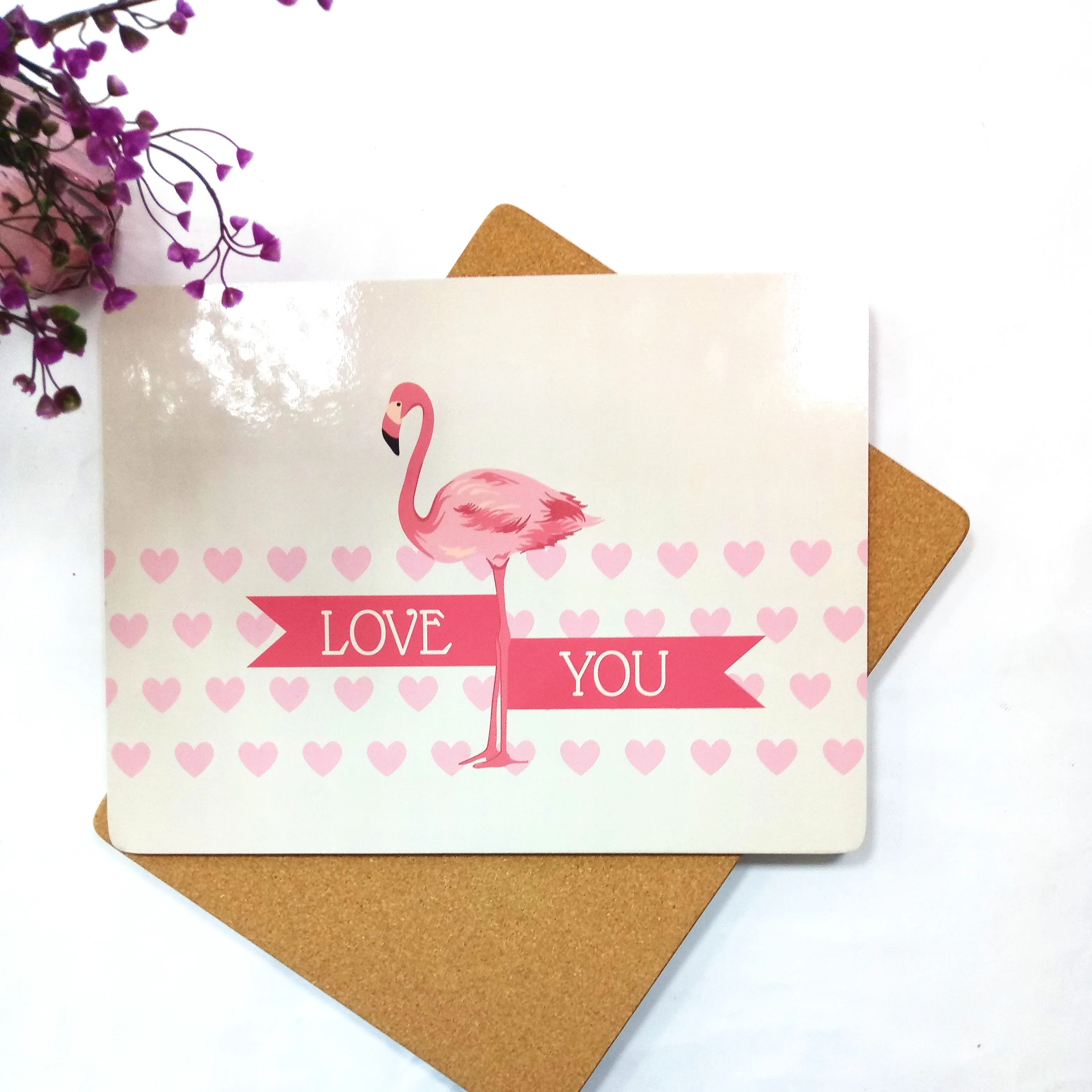 2024 Новое поступление, хорошие продажи, индивидуальный дизайн, сублимационный Печатный пробковый коврик из МДФ