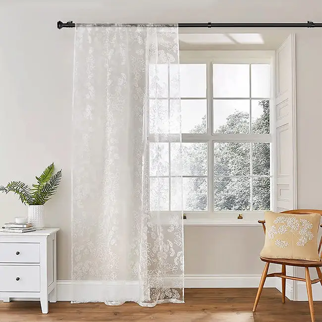 Factory Professional Custom Heavy Duty Metal Curtain Rods Modern Decorative Suitable For Home Windows