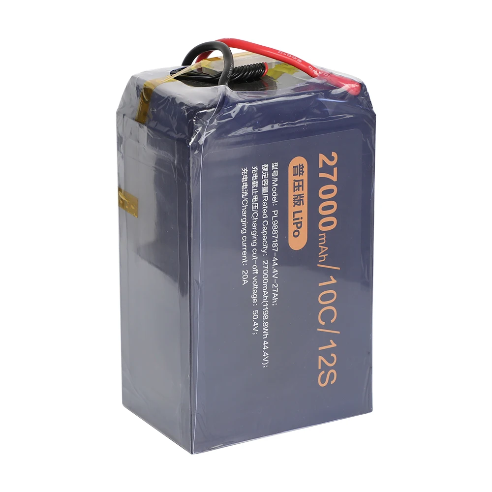 High Power Drone Battery 12s 44.4V 27Ah High-Rate Solid State Battery for Drones