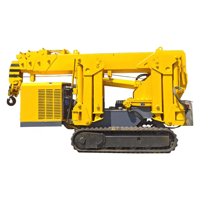 LUGONG spider crane 3 ton spider crawler crane 5 ton 8 ton Truck Mounted Spider Crawler Crane for construction use