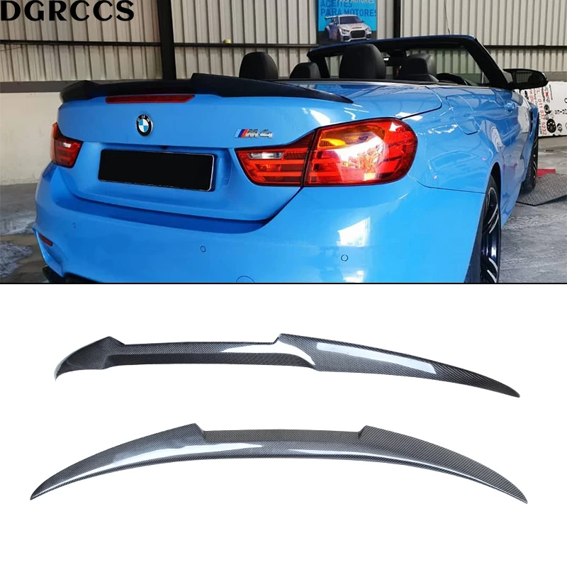 For BMW 4 Series F33&M4 F83 Convertible M4 Style Carbon fiber Rear Spoiler Trunk wing 2013-2020 Carbon fiber