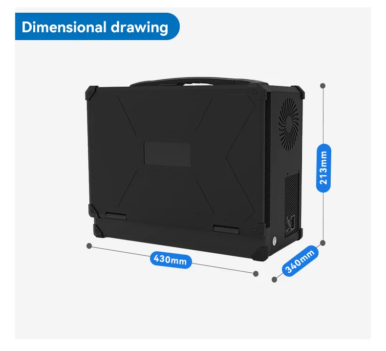 17.3inch Three-screen industrial portable computer rugged laptop support 13USB 10com