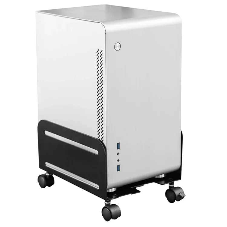 ADJUSTABLE COMPUTER TOWER, CPU STAND CART AND MOBILE PC HOLDER