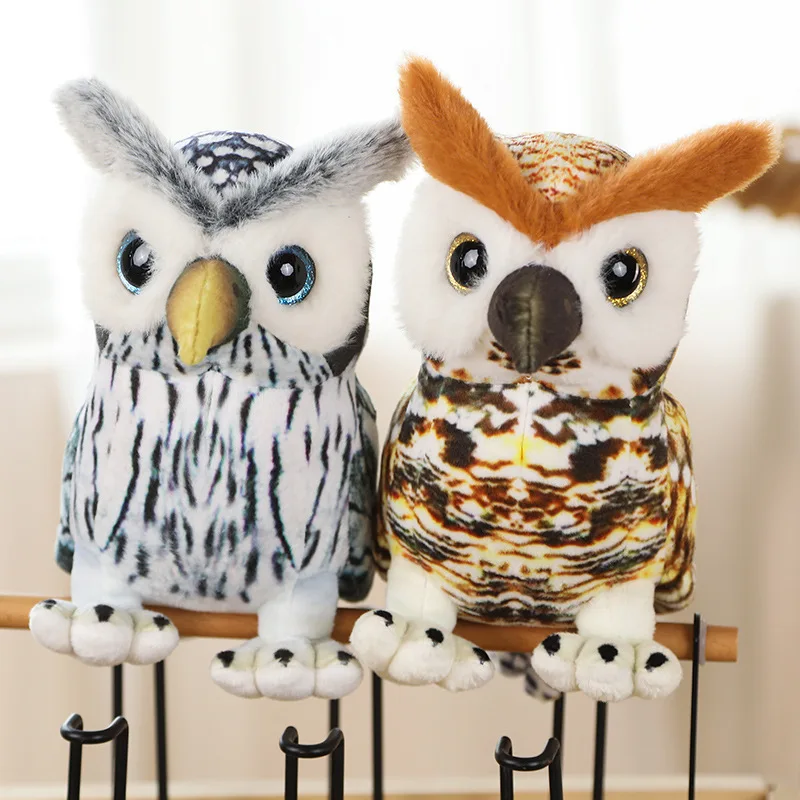 New Simulation Owl Plush Toy Cute Bird Animals Doll Baby Toys Soft Pillows Birthday Gift for Children Kids Girls Boys Home Decor