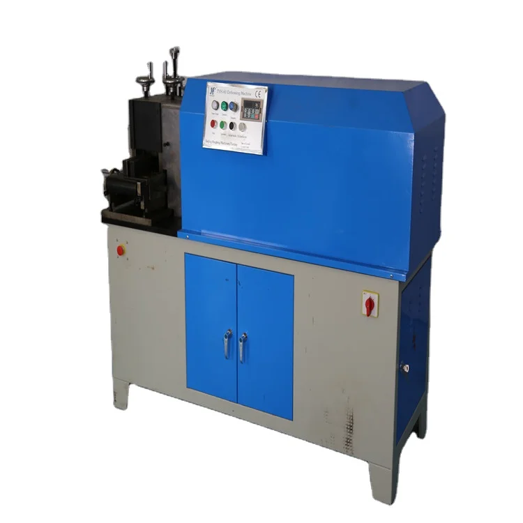 
staircase handrail metal round pipe embossing wrought iron machineHydraulic iron machinery 