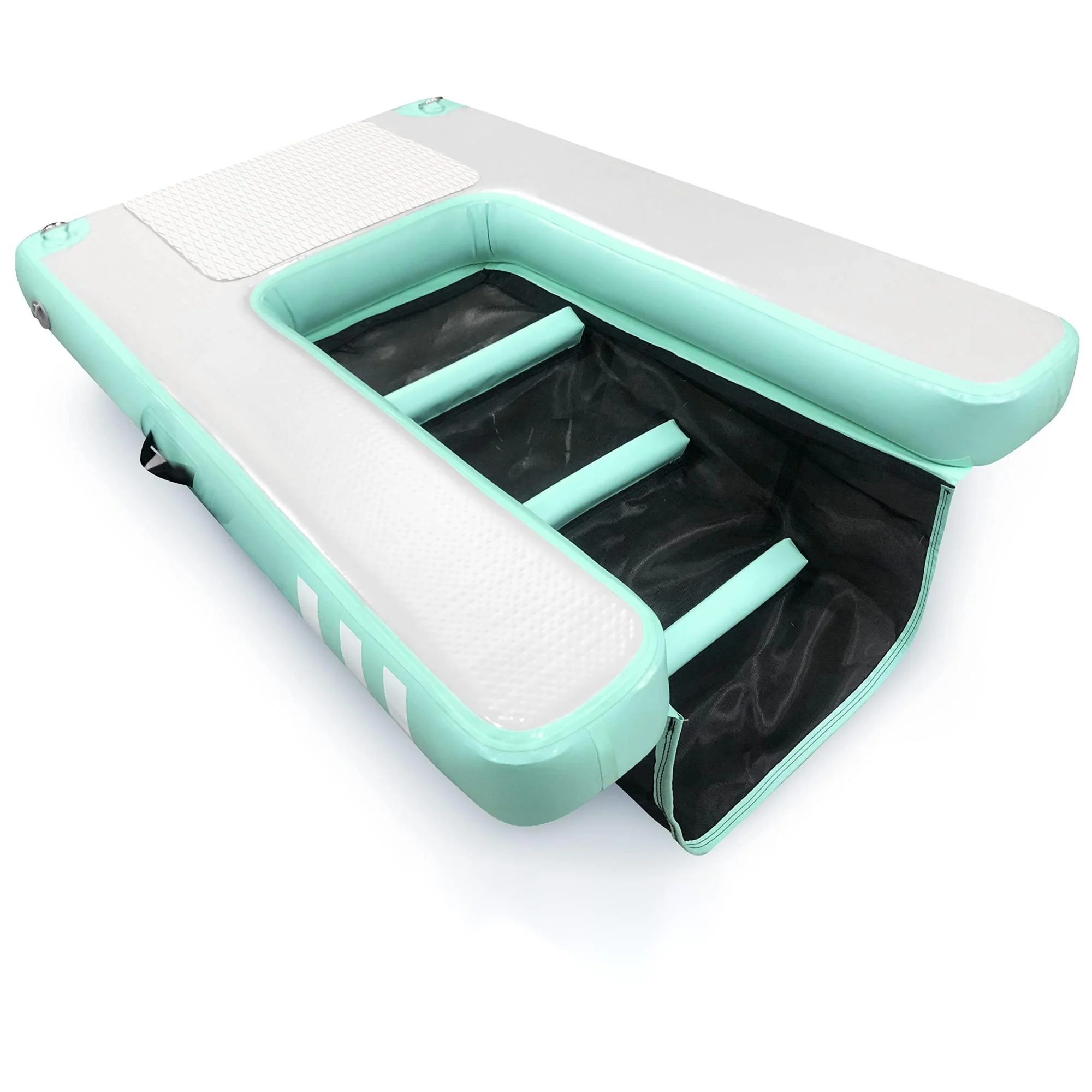 Inflatable Dog Dock Water Sports Floating Platform Swimming Pool Float Dog Water Ramp for Pool,Lake,Dock & Boat