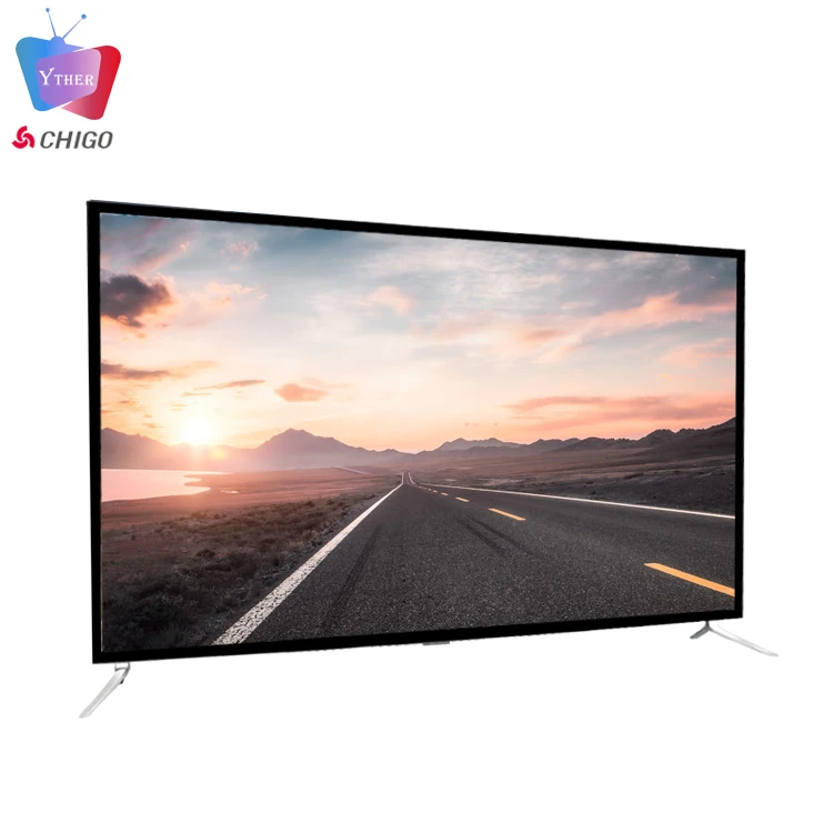  CHIGO OEM 70 дюймовый металлический закаленный смарт-телевизор 4K усиленный Телевизор