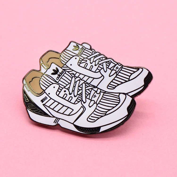 Новый дизайн 2020 индивидуальная цветная одежда обувь пальто форма мягкая эмалированная булавка бейдж для шляпы с принтом подарки Металлическая Булавка