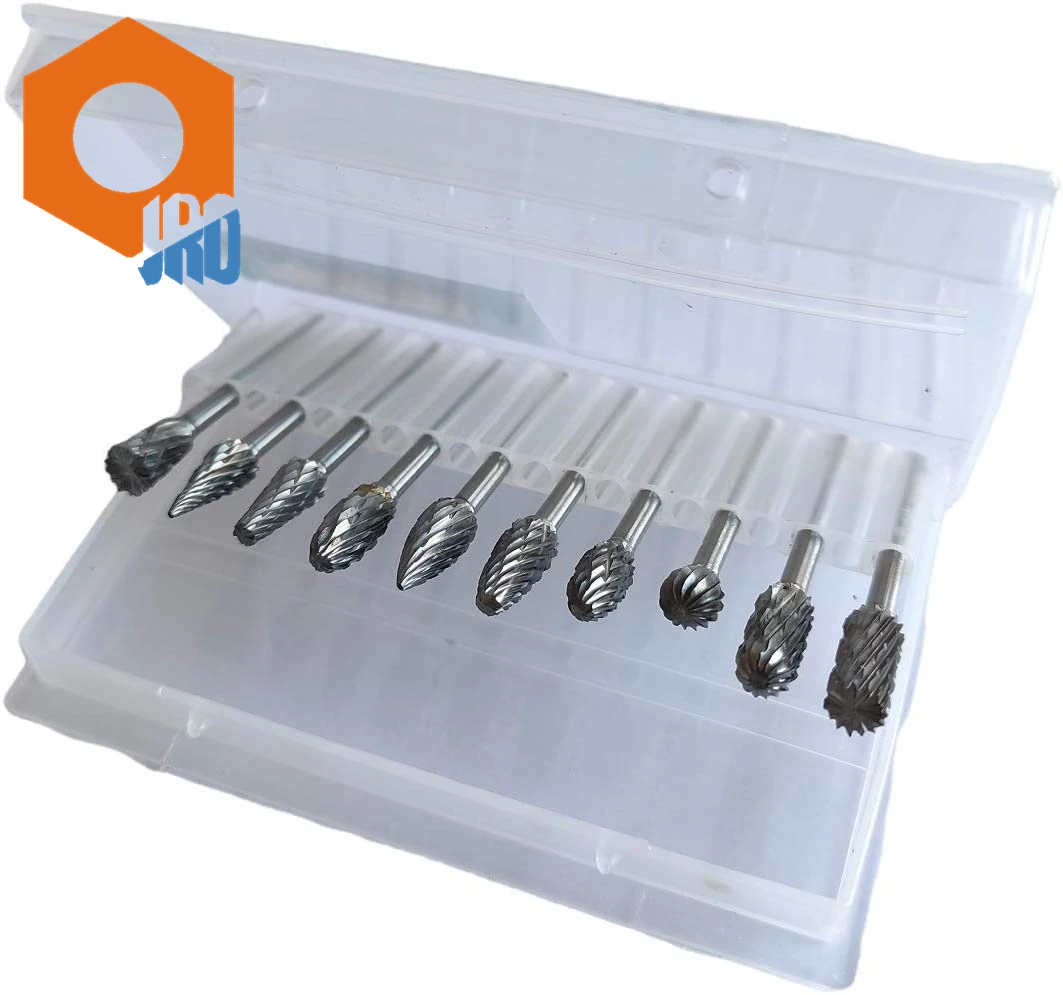 Набор сверл, комплект из 10 насадок из карбида вольфрама с длинным хвостовиком 1/4 дюйма