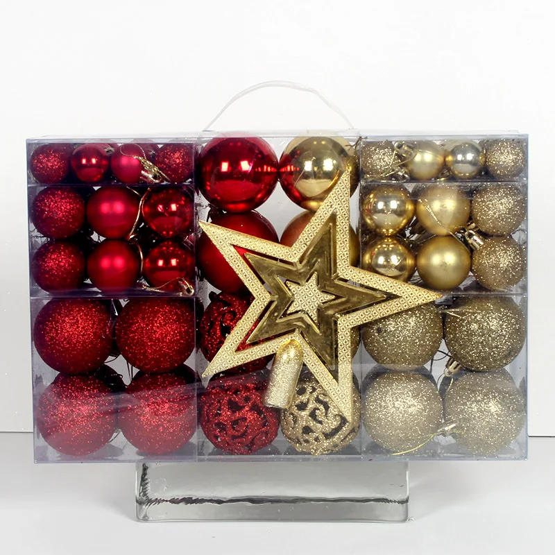 101 Piece Christmas Balls Ornaments (GOLD)