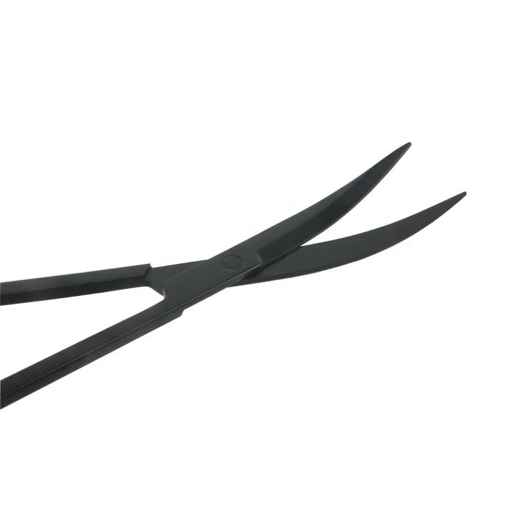 3PCS Black Stainless Steel Aquarium Tools Aquarium tweezers water grass scissors with cloth bag