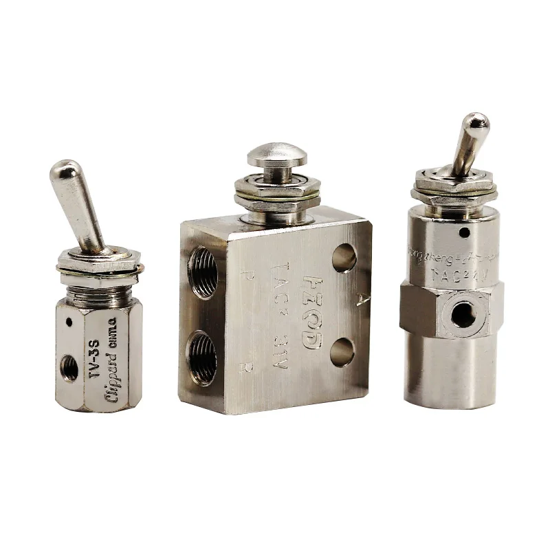 TAC2-3V 3P 3S 4V 4P TAC2-31V 31P 41V 41P Pneumatic Button Valve Manual Switch TAC Mechanical Air Pneumatic Valve