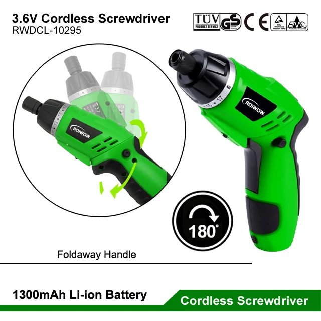 Cordless Electric Screwdriver Kit 3.6V Lithium Battery Power Cordless Screwdriver Drill Bit Set Tools Mini Electric Screwdriver