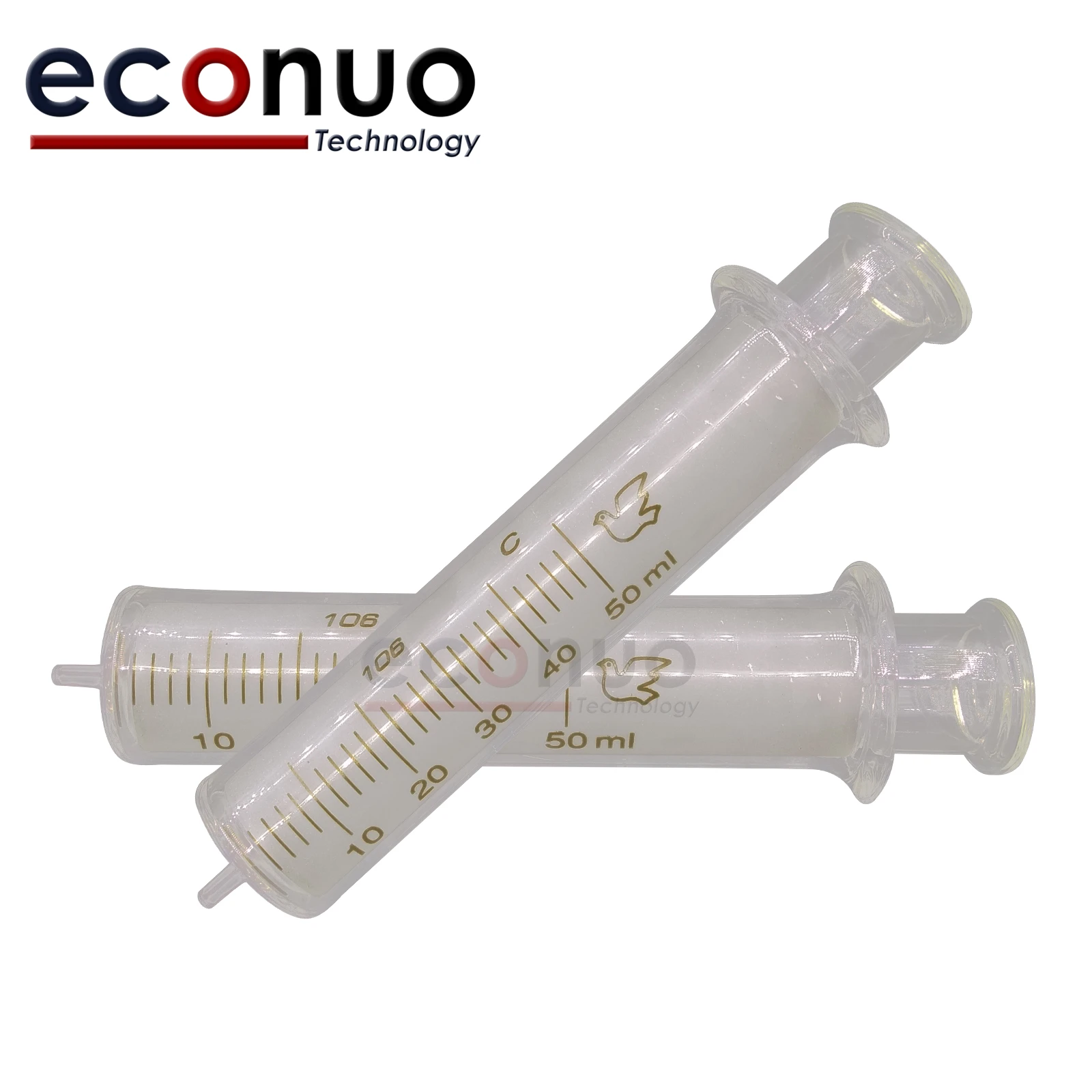 50ML Glass Needle Cylinder Disposable Injector For Inkjet Printer
