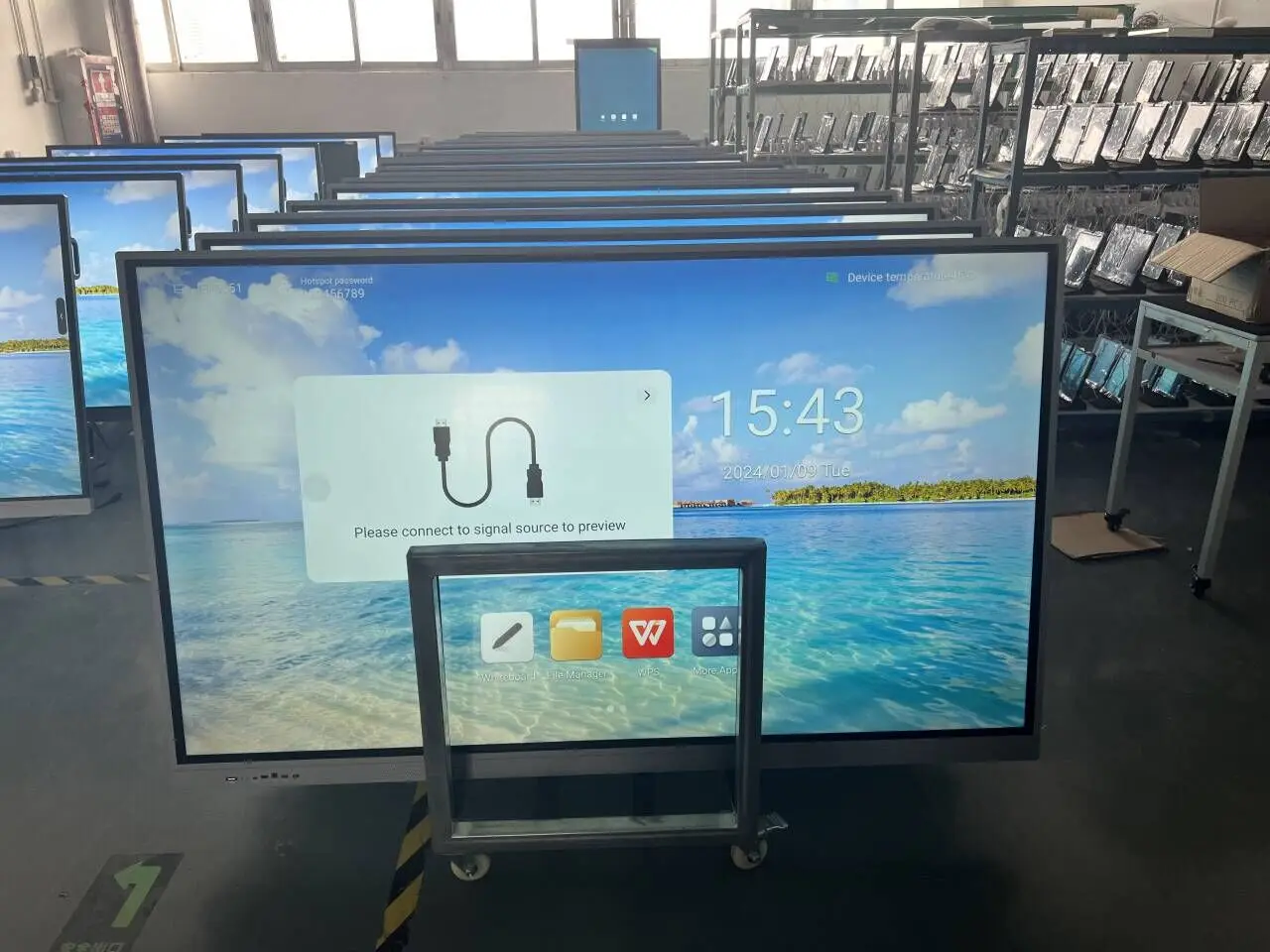 Finger 20 points multi touch screen smart 86 98 inch interactive whiteboard electronic digital Board Panel interact flat panel