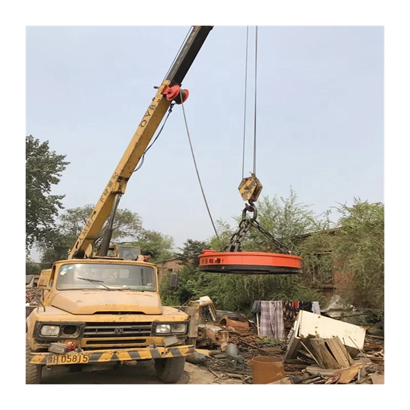 Crane Magnetic Chuck Electromagnetic Chuck Steel for Lifting Scrap Irons Strong  1 3 5 ton Lifter Industrial China Price