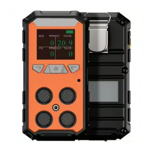 Operated Handheld 4 in 1 Multigas Detector Multi Gas Monitor for O2 CH4 CO H2S