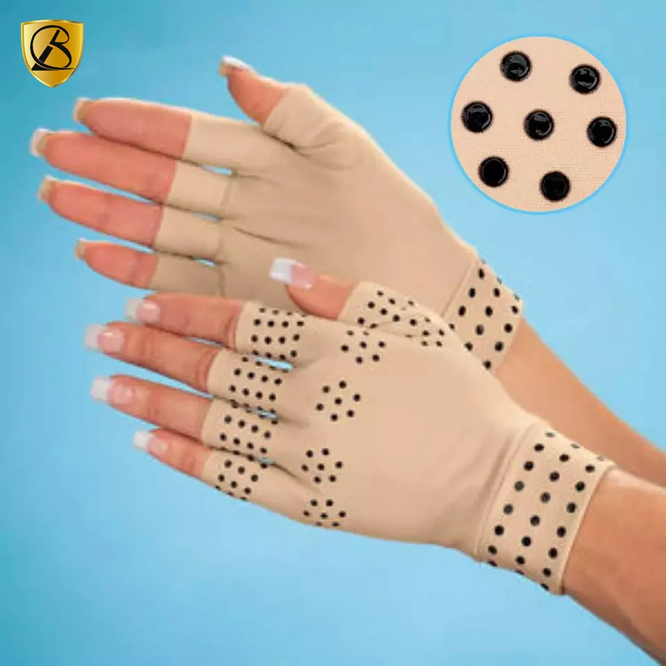 Copper Brace hot selling Compression Arthritis Supports Joints Heal Therapy pain relief Magnetic Gloves
