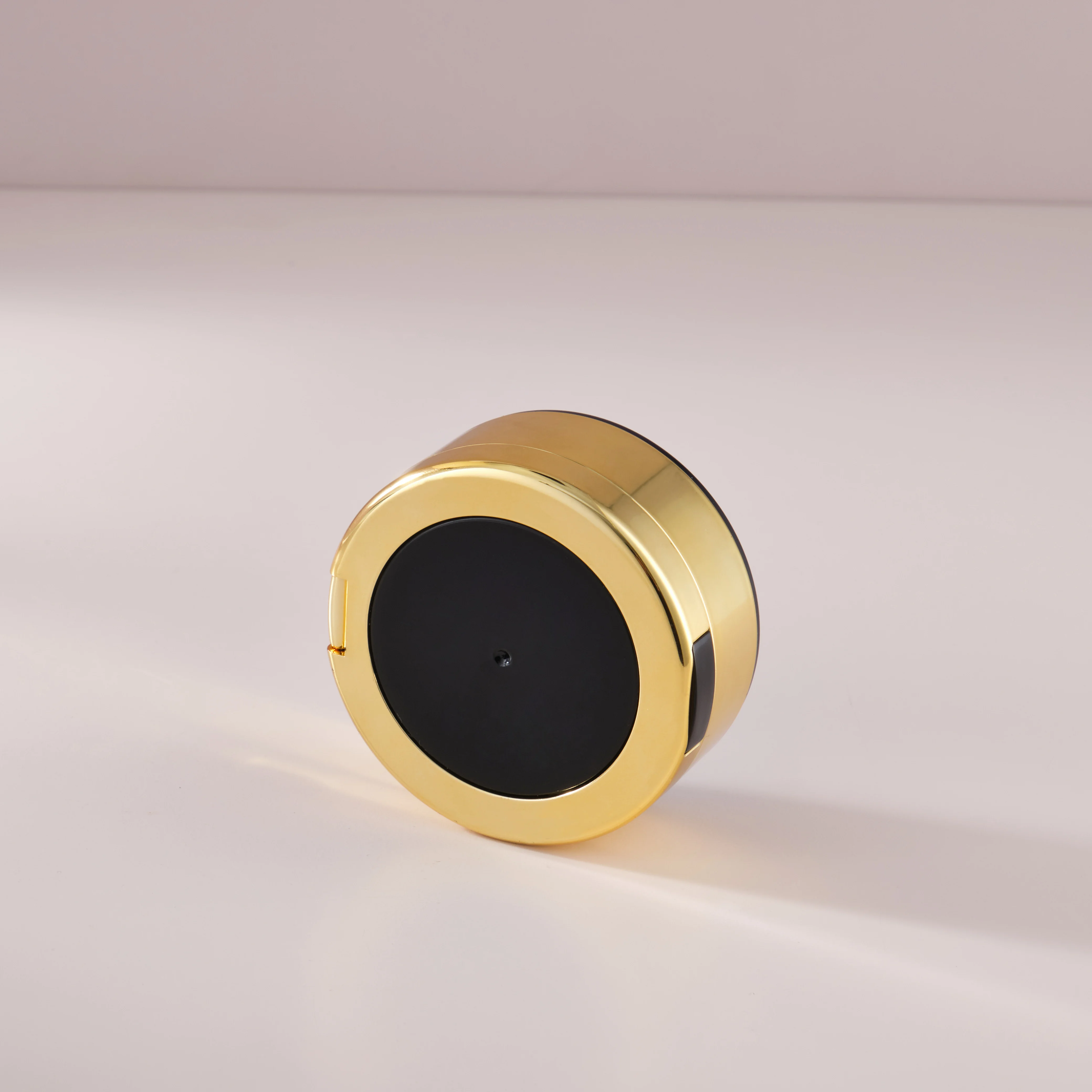 Cosmetic High Quality Round Gold Shiny Custom Logo Empty BB Cream Air Cushion Box Foundation Compact Case Container