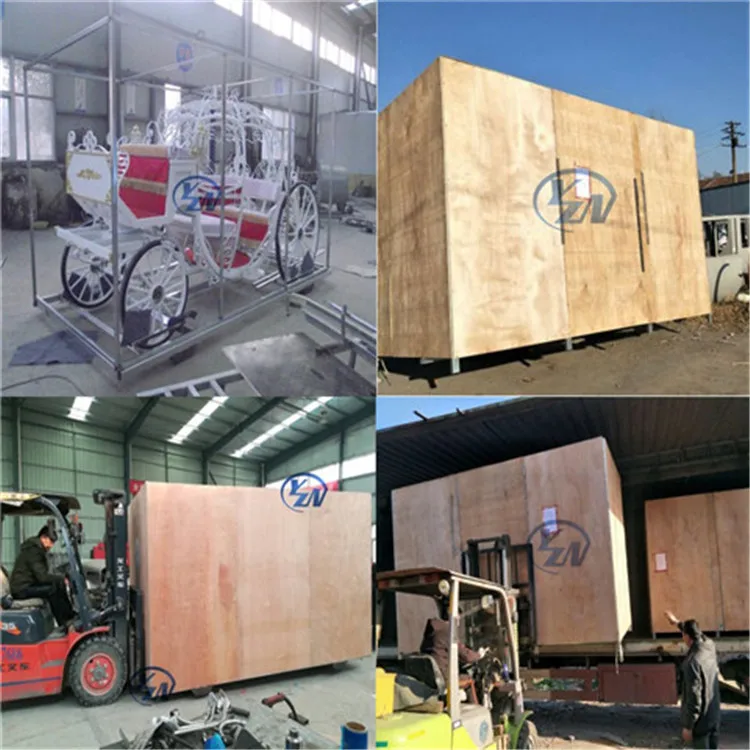 
Wedding cinderella horse-drawn carriage/wagon can be refitted to electric 