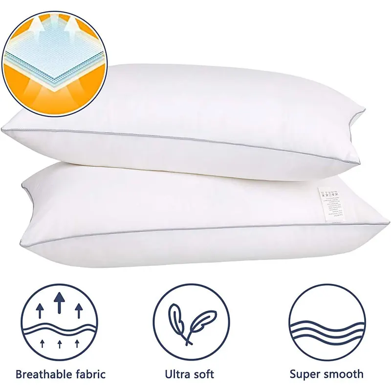 High Quality Wholesale Good Price Super Soft White polyester Comfortable bedroom pillows
