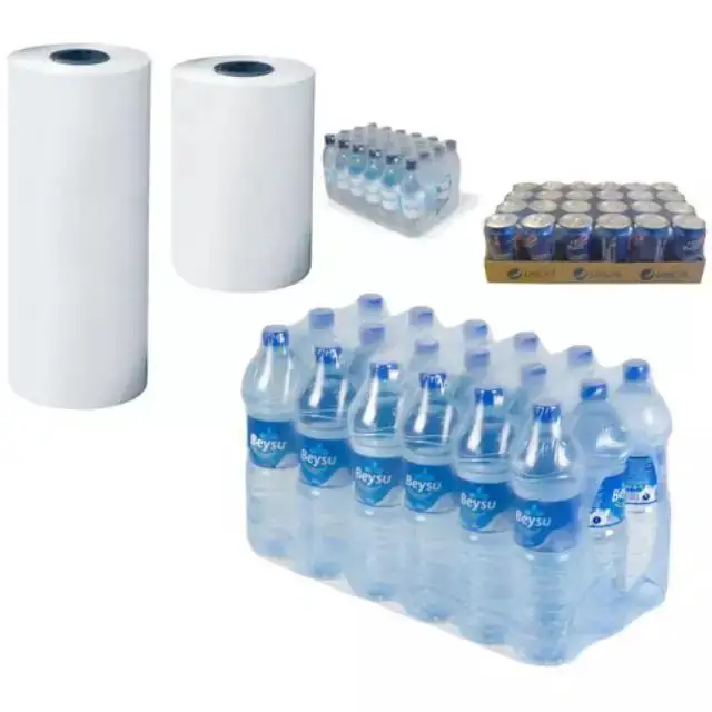 High quality water bottle PE hot shrink wrapping film for sale