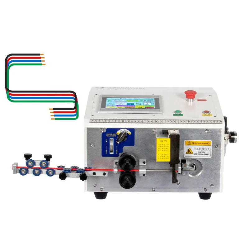 EW-08A fully automatic 6mm2 wire cutting stripping and bending machine copper wire bending machinery