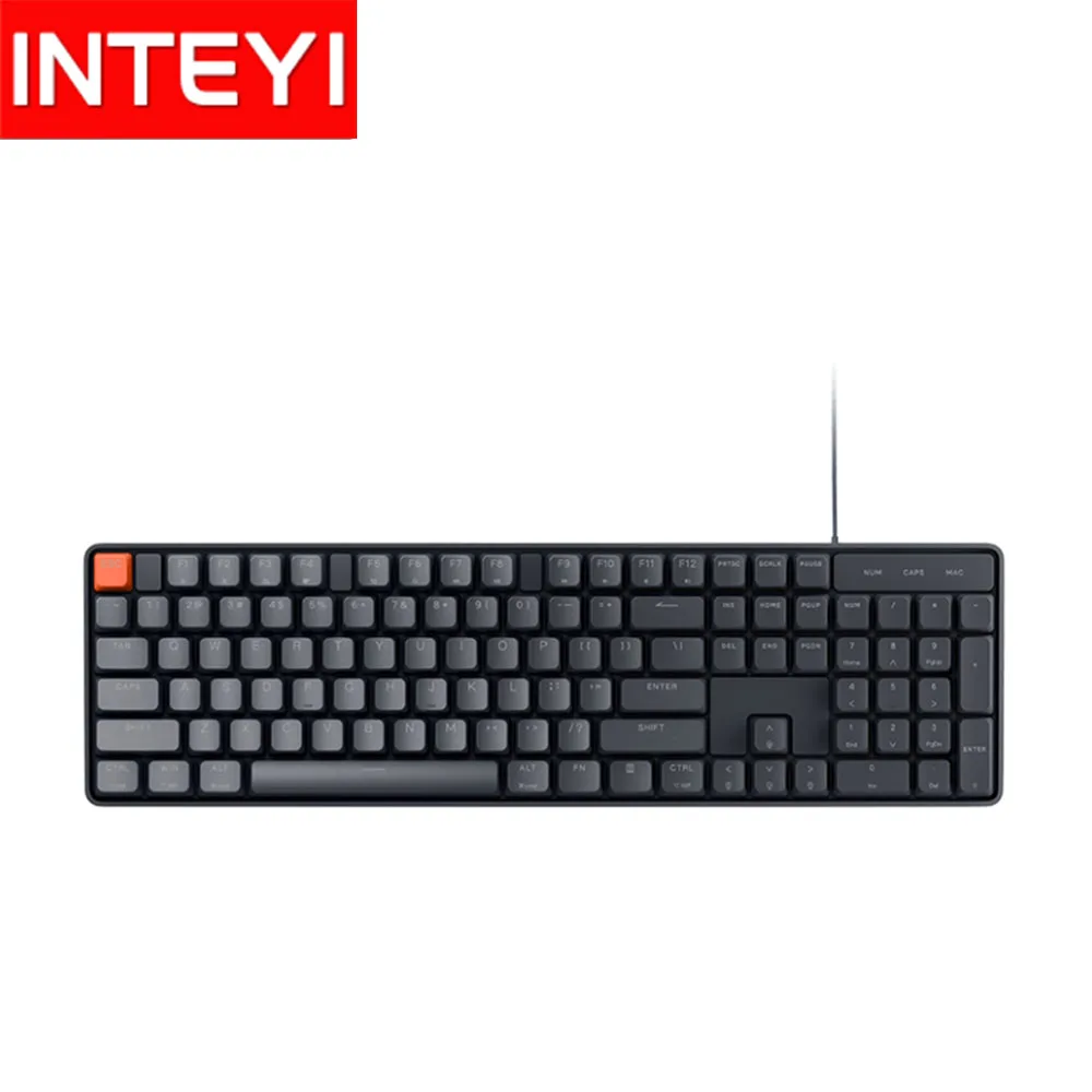 Nice Quality Original Xiaomi 104 Keys Blue Switch Wired Mechanical Keyboard for Win for Mac OS Mi Keyboard