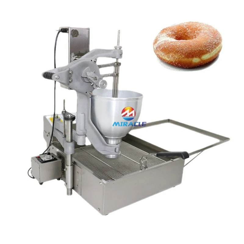 Bakery mini automatic donut doughnut making frying machine