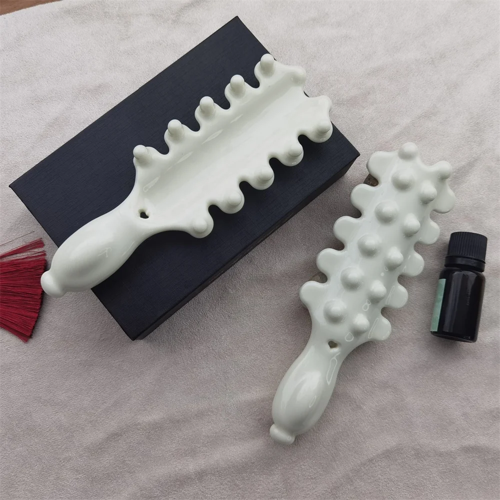Body Deep Tissue Massage Shujing Huoxue Blood Circulation Gua Sha Lifting Tool Micro Crystal Ceramic Gua Sha Stick