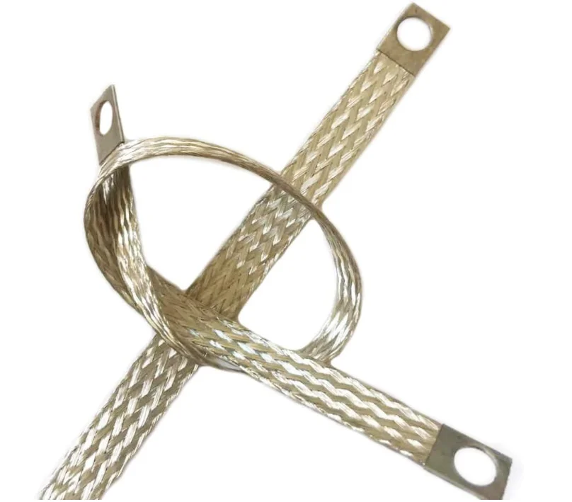 Flexible Copper Connectors Insulated Braided Shunts Tinned copper wire 100sqmm x 200mm