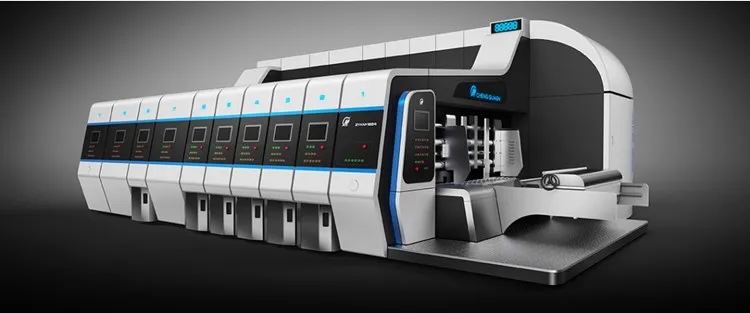 High Speed Fully Automatic Corrugated Cardboard Flexo machine Carton Making Machinery Box Flexo Printing Machine